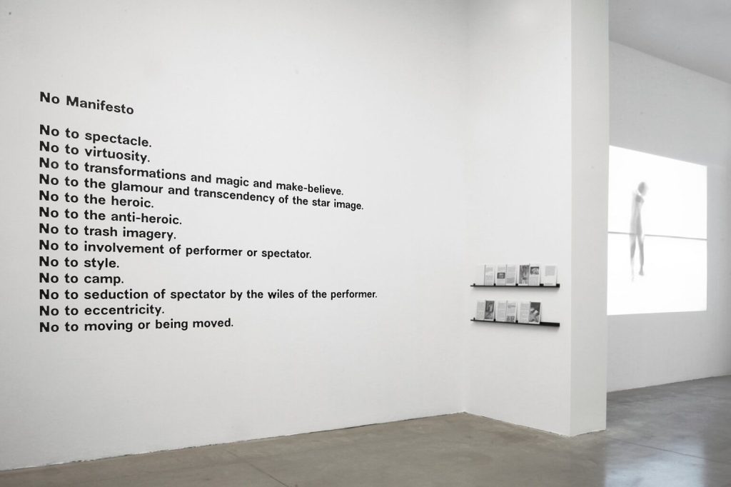 Yvonne Rainer, No Manifesto&nbsp;(1965)