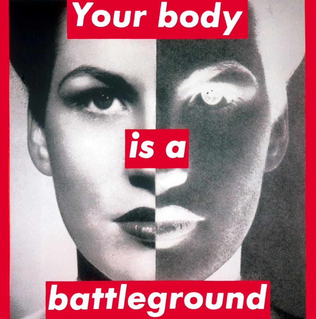 Barbara Kruger, Untitled (Your Body is a Battleground)&nbsp;(1988)
