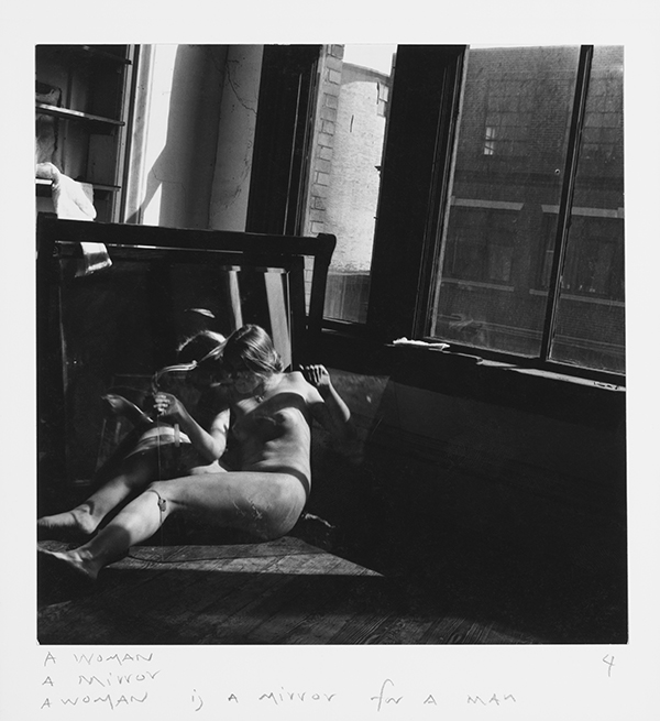 Francesca Woodman, Α woman. A mirror. A woman is a mirror for a man&nbsp;(1975-1978)